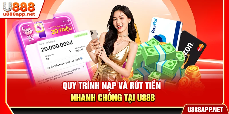 Quy trình nạp và rút tiền nhanh chóng tại U888